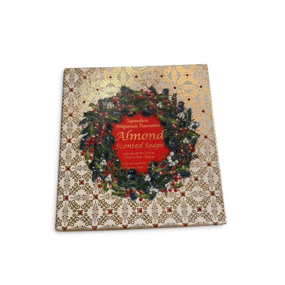 Saponificio Artigianale Fiorentino Other - Saponificio Artigianale Fiorentino Almond Soap 6 Bar Gift Set Italy Christmas